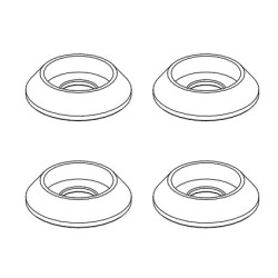 GT020078 M3 finishing washers - RedM3-
