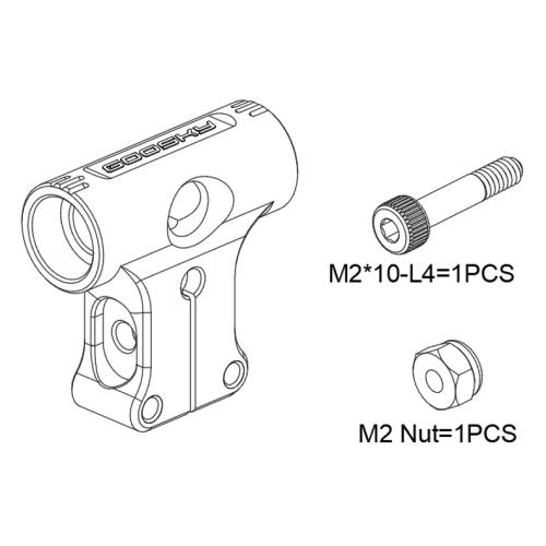 GT080001 Main Rotor Hohousing Set S2 Ultra/Max