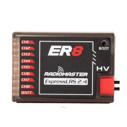 Receptor radiomaster de 8CH ER8 ELRS 2.4 Receptor radiomaster de 8CH ER8 ELRS 2.4