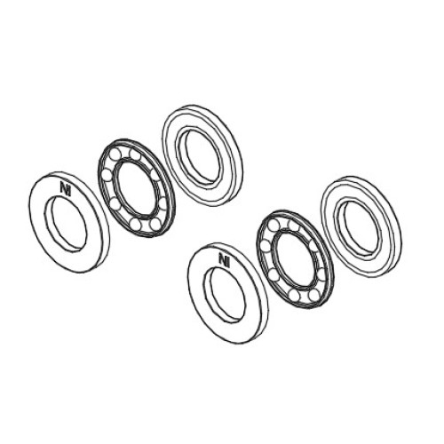 GT060009 Flat Thrust bearing Set-F8-16M